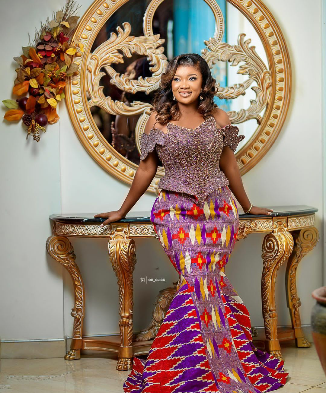 ghanaian bridesmaid dress styles Dresses Traditional Wedding Attire Bridesmaid Dresses Ghanaian Traditional Wedding Attire Red African custom photo invitation Porcelain Garden Shirt Dress, Color:Navy Dot Duo