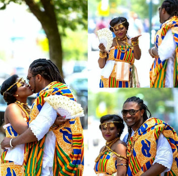 MG Royal Hand Weaved Kente Cloth R121