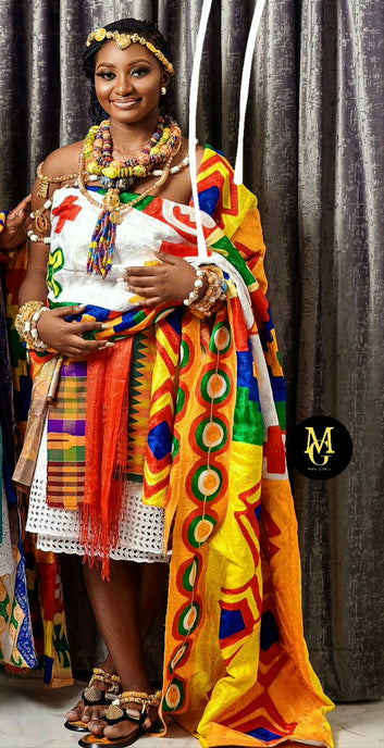 MG Royal Hand Weaved Kente Cloth R113