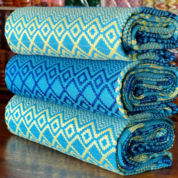 MG Ombre Fashion Authentic Hand Weaved Kente Cloth A0611