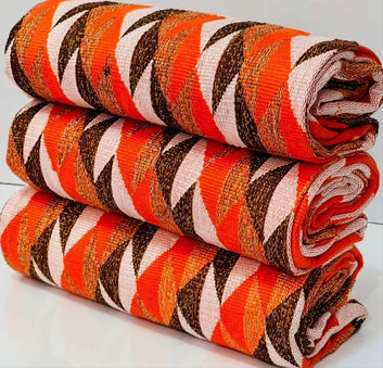 MG Premium Double Pattern Hand Weaved Kente Cloth P515