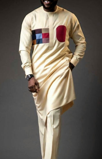MG Men's Traditional African Wear/ Kafka, African Suit T229