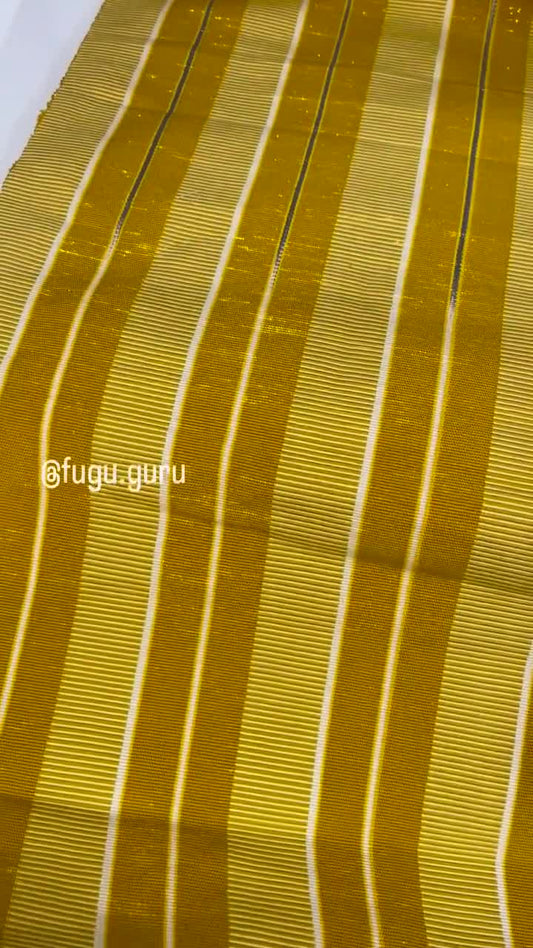 Fugu Guru New Fashion Brand Collection gives highest quality Striped Bonwire Kente Cloth/ FG141
