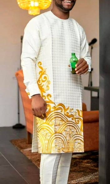 MG Men's Traditional African Wear/ Kafka, African Suit T219