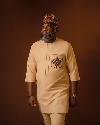 MG Men's Traditional African Wear/ Kafka, African Suit T248