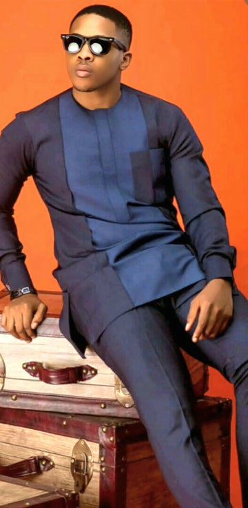 MG Men's Traditional African Wear/ Kafka, African Suit T127