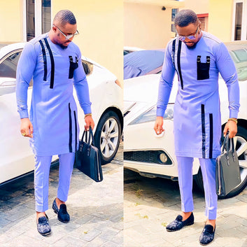 MG Men's Traditional African Wear/ Kafka, African Suit T60