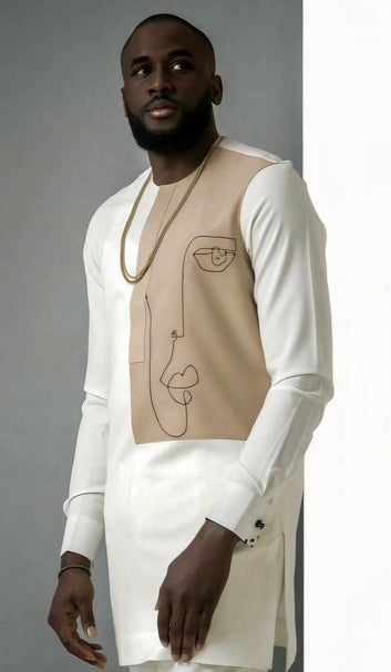 MG Men's Traditional African Wear/ Kafka, African Suit T230