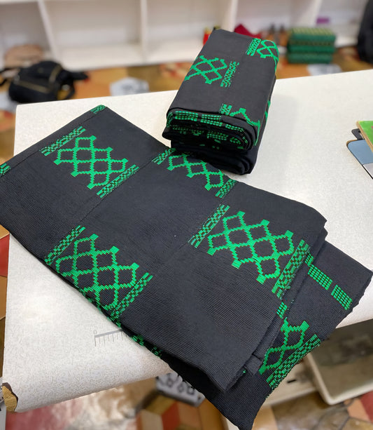 MG Funeral Authentic Hand Weaved Kente Cloth A8556