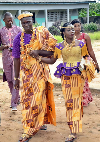 MG Akyem Authentic Hand Weaved Kente Cloth A206