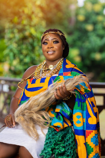 MG Royal Hand Weaved Kente Cloth R116