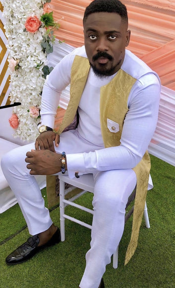 MG Men's Traditional African Wear/ Kafka, African Suit T231