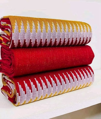 MG Premium Double Pattern Hand Weaved Kente Cloth P431