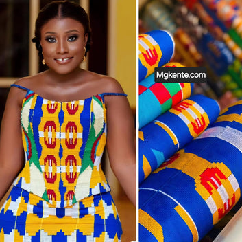 MG Authentic Hand Weaved Kente Cloth A0021