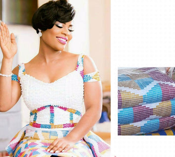 MG Authentic Hand Weaved Kente Cloth A004