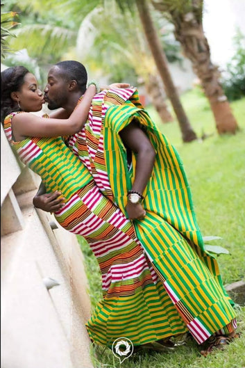 MG Authentic Hand Weaved Kente Cloth A003