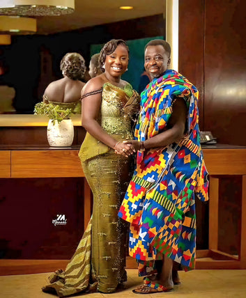 MG Royal Hand Weaved Kente Cloth R77