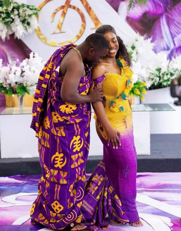 MG Authentic Hand Weaved Kente Cloth A86