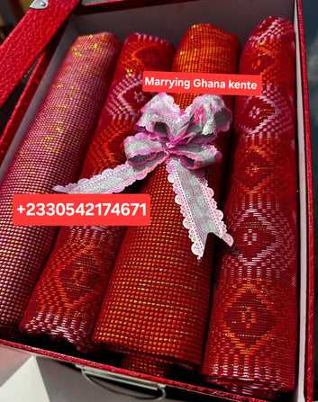 MG New Ombre Fashion Authentic Hand Weaved Kente Cloth A6120