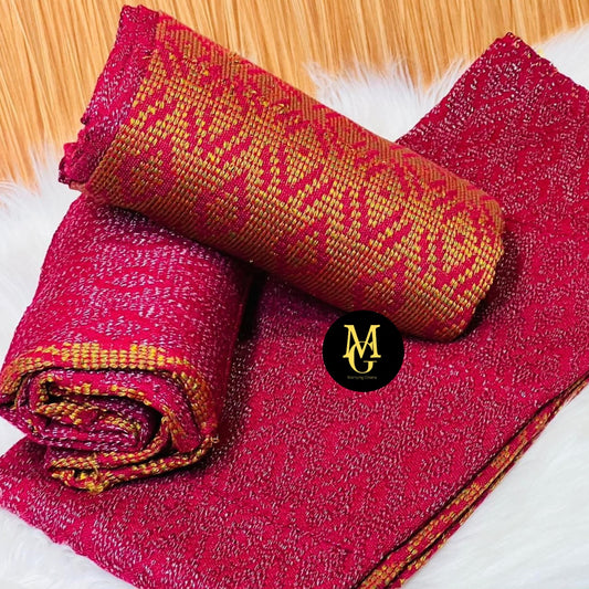 MG Ombre Fashion Authentic Hand Weaved Kente Cloth A6113