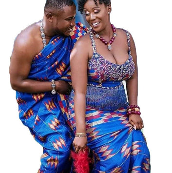 Authentic Hand Weaved Kente Cloth Au1205