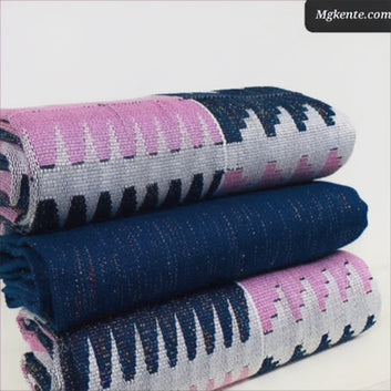 MG Premium Double Pattern Hand Weaved Kente Cloth P423