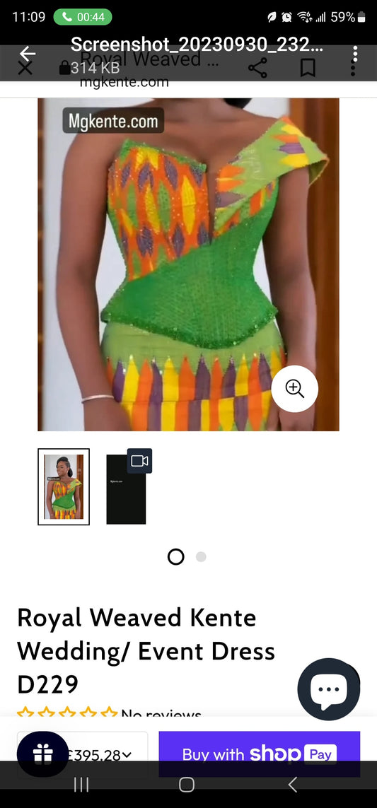 Customized order with promotional pricing.