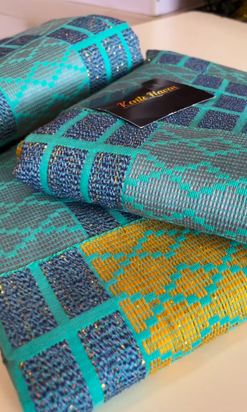 Kente Haven Blend Fashion Hand Weaved Kente Cloth KH96