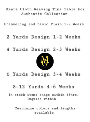 MG New Fashion Authentic Hand Weaved Kente Cloth A61175