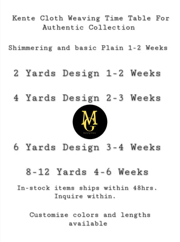 MG Authentic Hand Weaved Kente Cloth A836