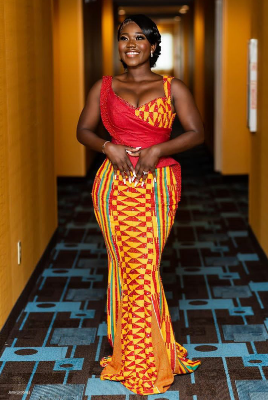 kente formal dress Amazon.com: African Print Brassiere Dress for Women Long Ruffled Mermaid Dress African Inspired Kente Prom Dress Ball Gown Multi-Color : Clothing, Shoes & Jewelry