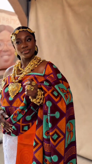 MG Royal Hand Weaved Kente Cloth R401