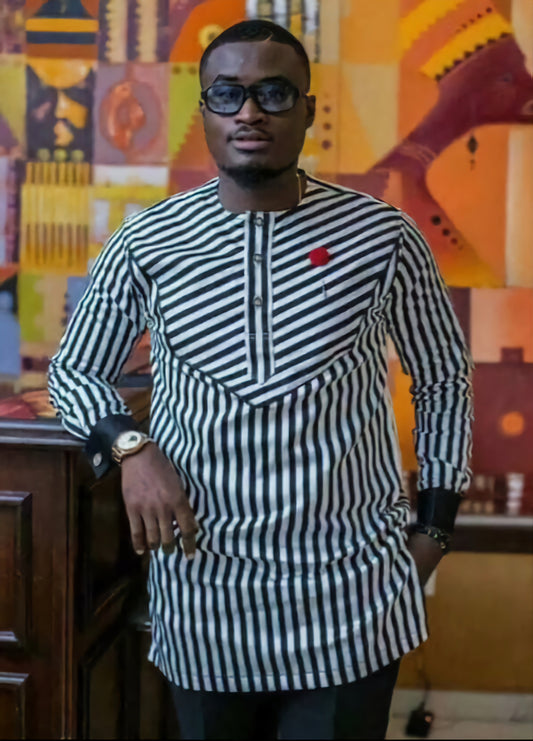 MG Men's Traditional African Wear/ Kafka, African Suit T118