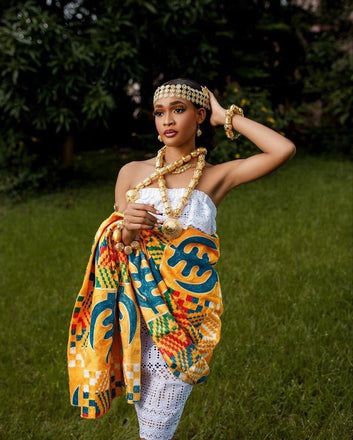 MG Royal Hand Weaved Kente Cloth R933