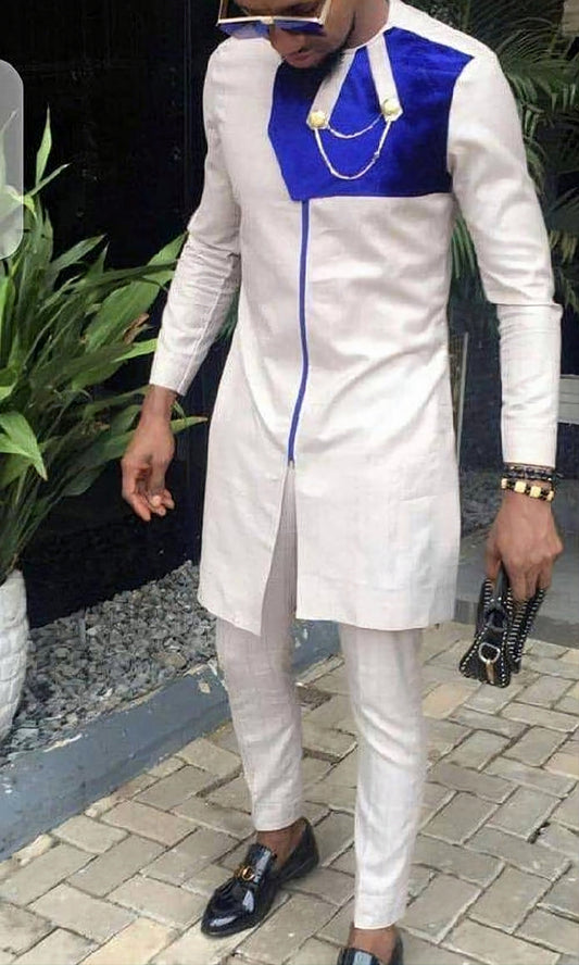 MG Men's Traditional African Wear/ Kafka, African Suit T139