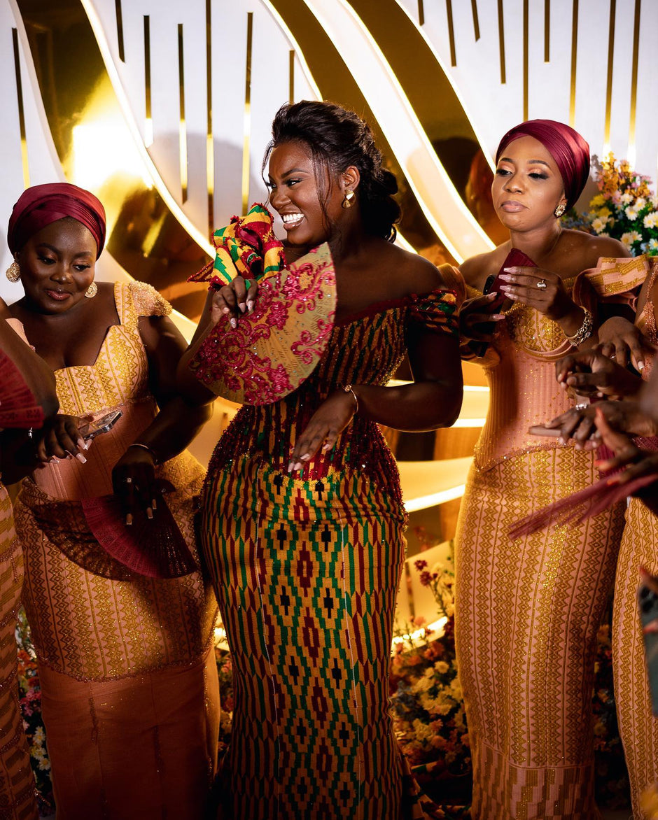 Kente Wedding Dresses | Royal Traditional African Kente Cloth Dresses ...
