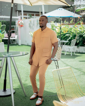 MG Men's Traditional African Wear/ Kafka, African Suit T238