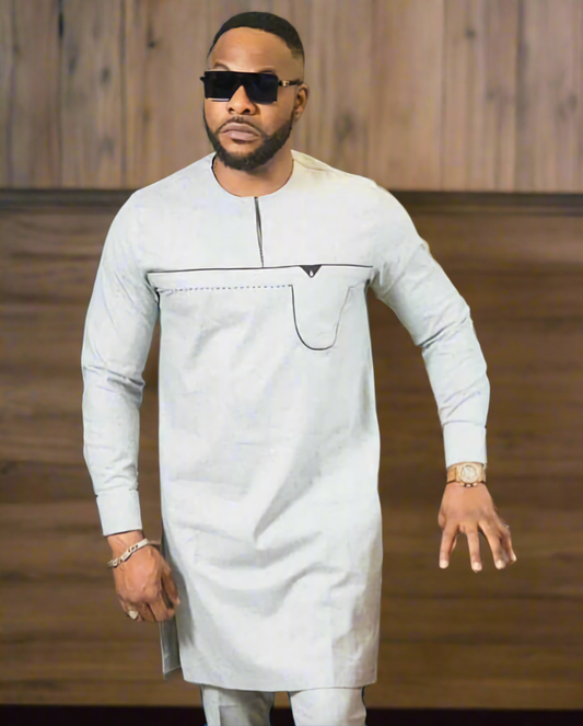 MG Men's Traditional African Wear/ Kafka, African Suit T131