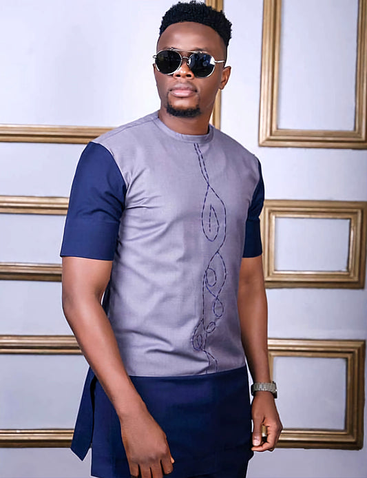 MG Men's Traditional African Wear/ Kafka, African Suit T119