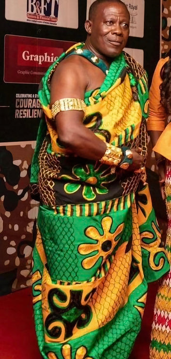 MG Royal Double Hand Weaved Kente Cloth R157