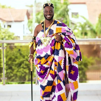 MG Royal Hand Weaved Kente Cloth R138