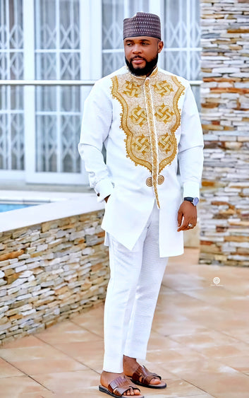 MG Men's Traditional African Wear/ Kafka, African Suit T223