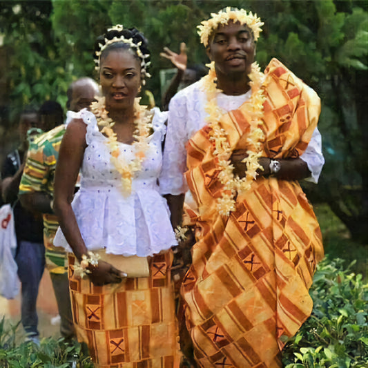 MG Akyem Authentic Hand Weaved Kente Cloth A207