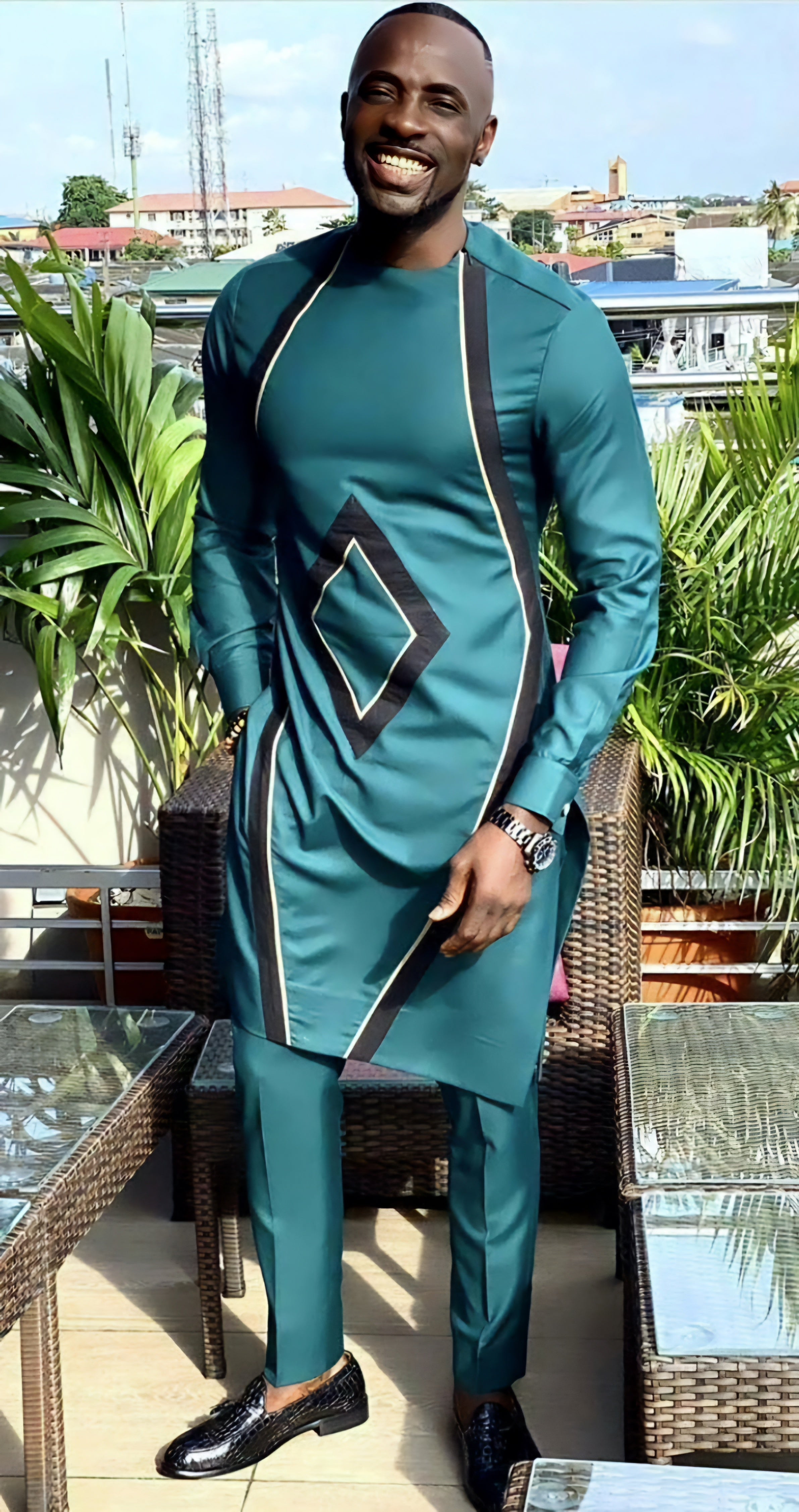 Online Mens African Style Clothing Store African Men Fashion Clothes for sale Marrying Ghana Kente