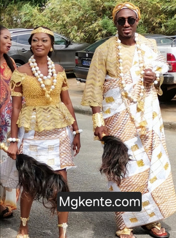 MG Authentic Hand Weaved Kente Cloth A101