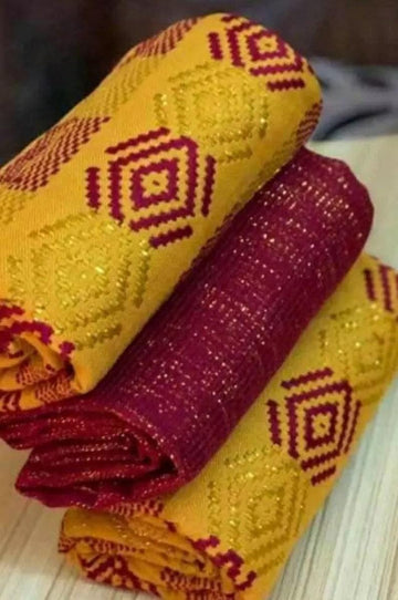 Authentic Hand Weaved Kente Cloth A670