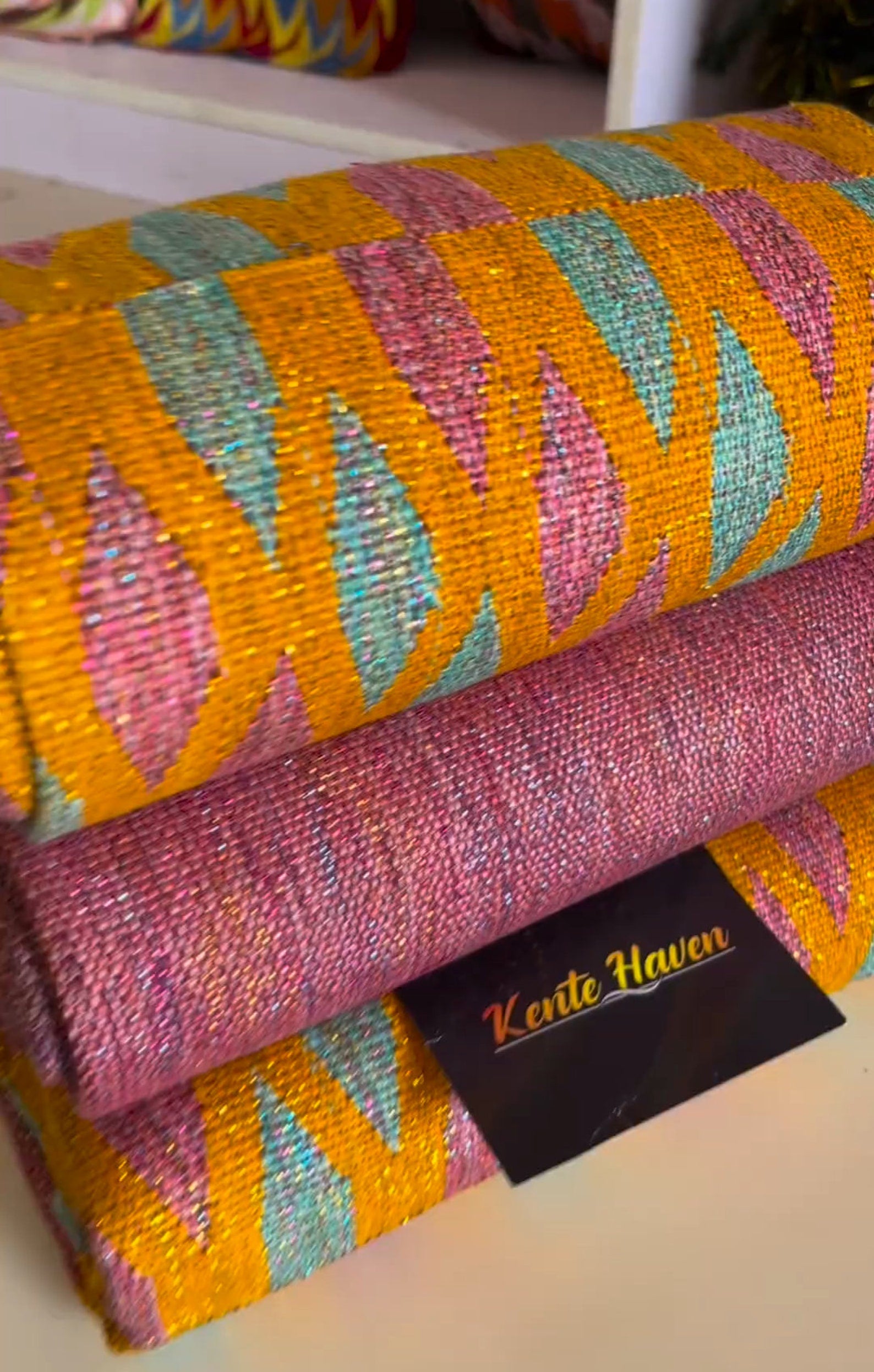 Kente Haven Blend Fashion Hand Weaved Kente Cloth KH263