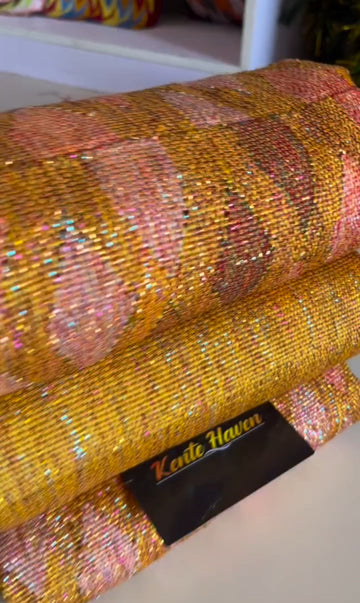 Kente Haven Blend Fashion Hand Weaved Kente Cloth KH237