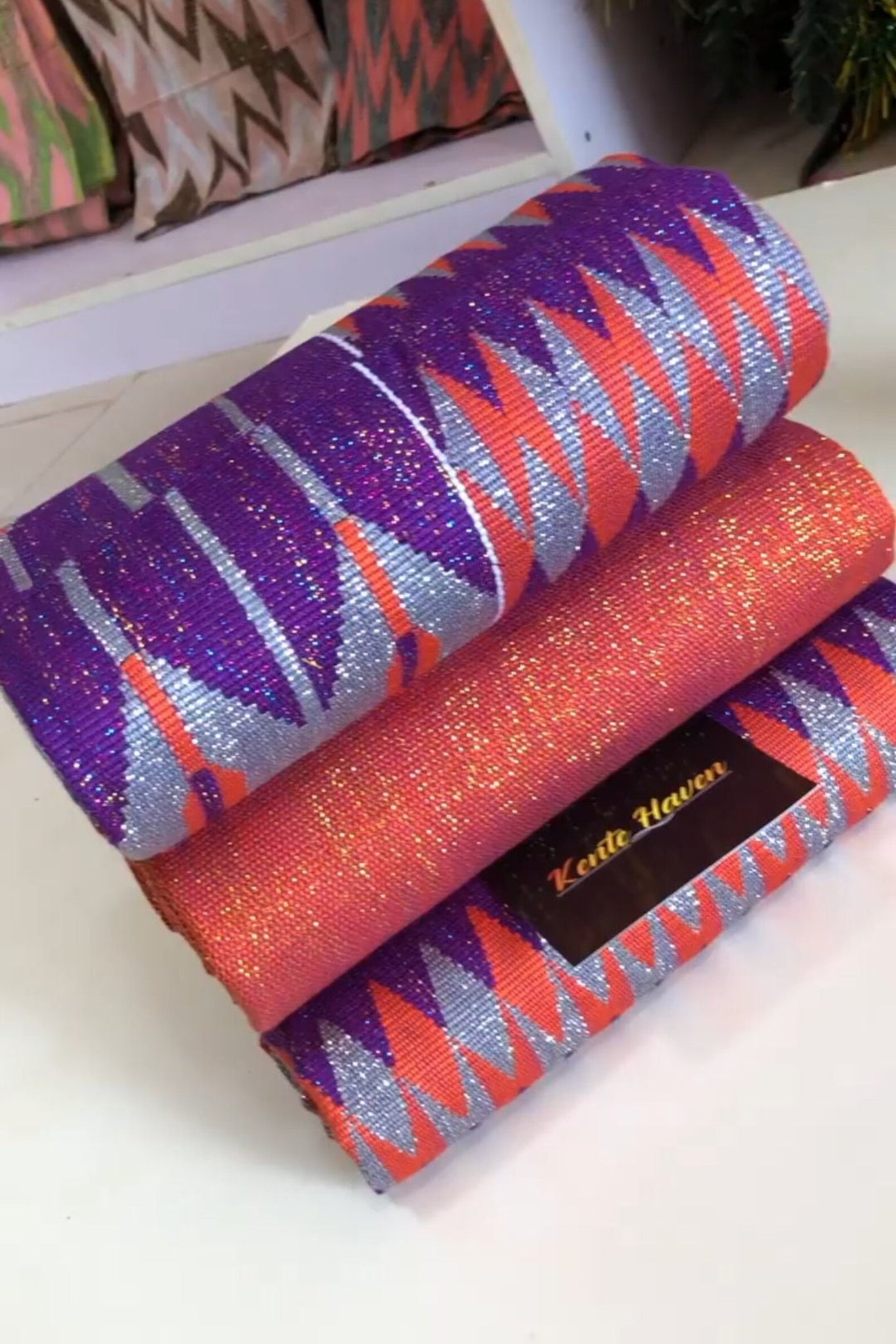 Kente Haven Blend Fashion Hand Weaved Kente Cloth KH273