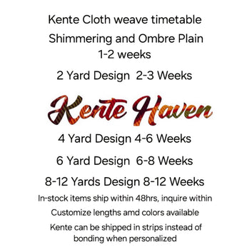 Kente Haven Ombre Fashion Hand Weaved Kente Cloth KH157